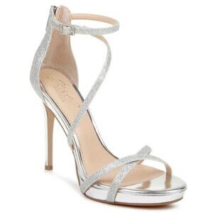 Badgley Mischka Galen Platform Glitter Heels Size 6.5 New $110